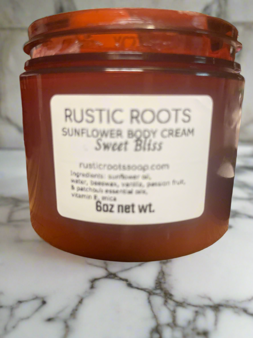 Sunflower Body Cream- 6 oz Jar