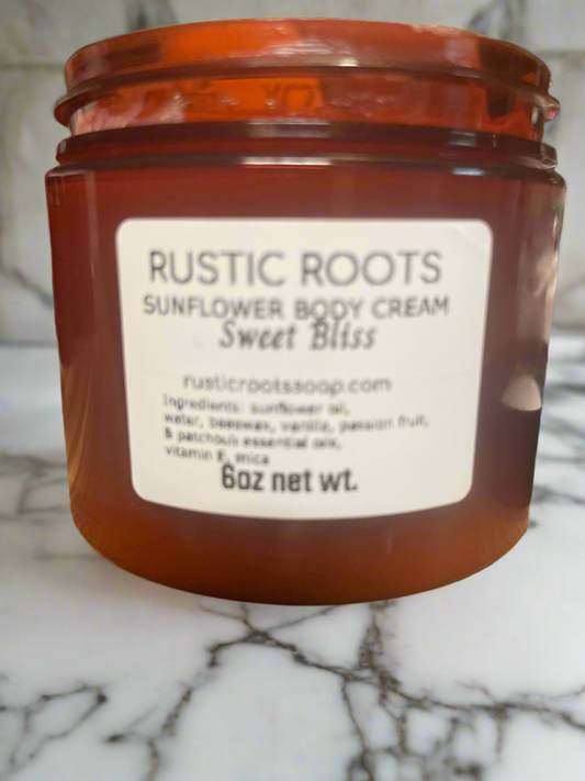 Sunflower Body Cream- 6 oz Jar